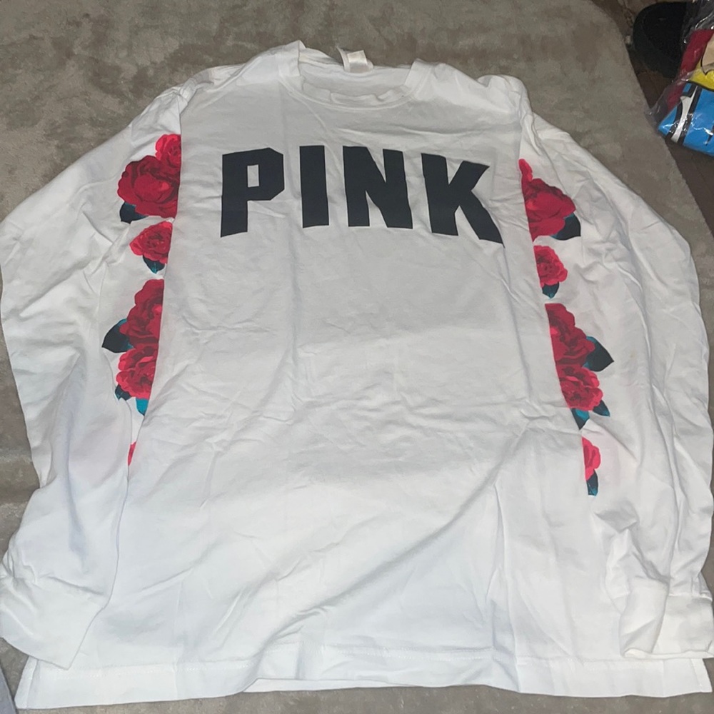 Cute long sleeve PINK t shirt!